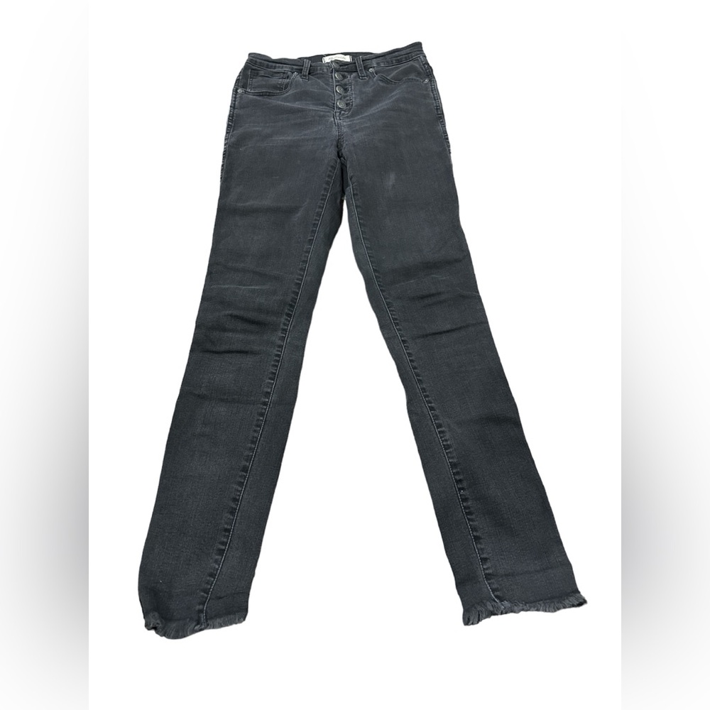 Madewell Jeans 10” High Rise Skinny Women’s Black Size‎ 28 Tall Raw Hem